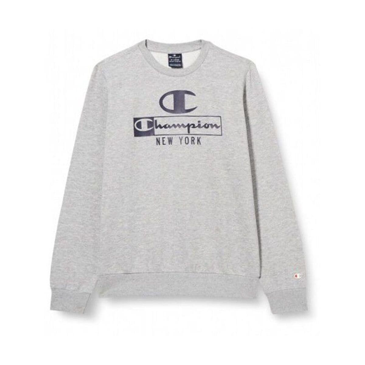 Felpa senza Cappuccio Uomo Champion Grigio chiaro
