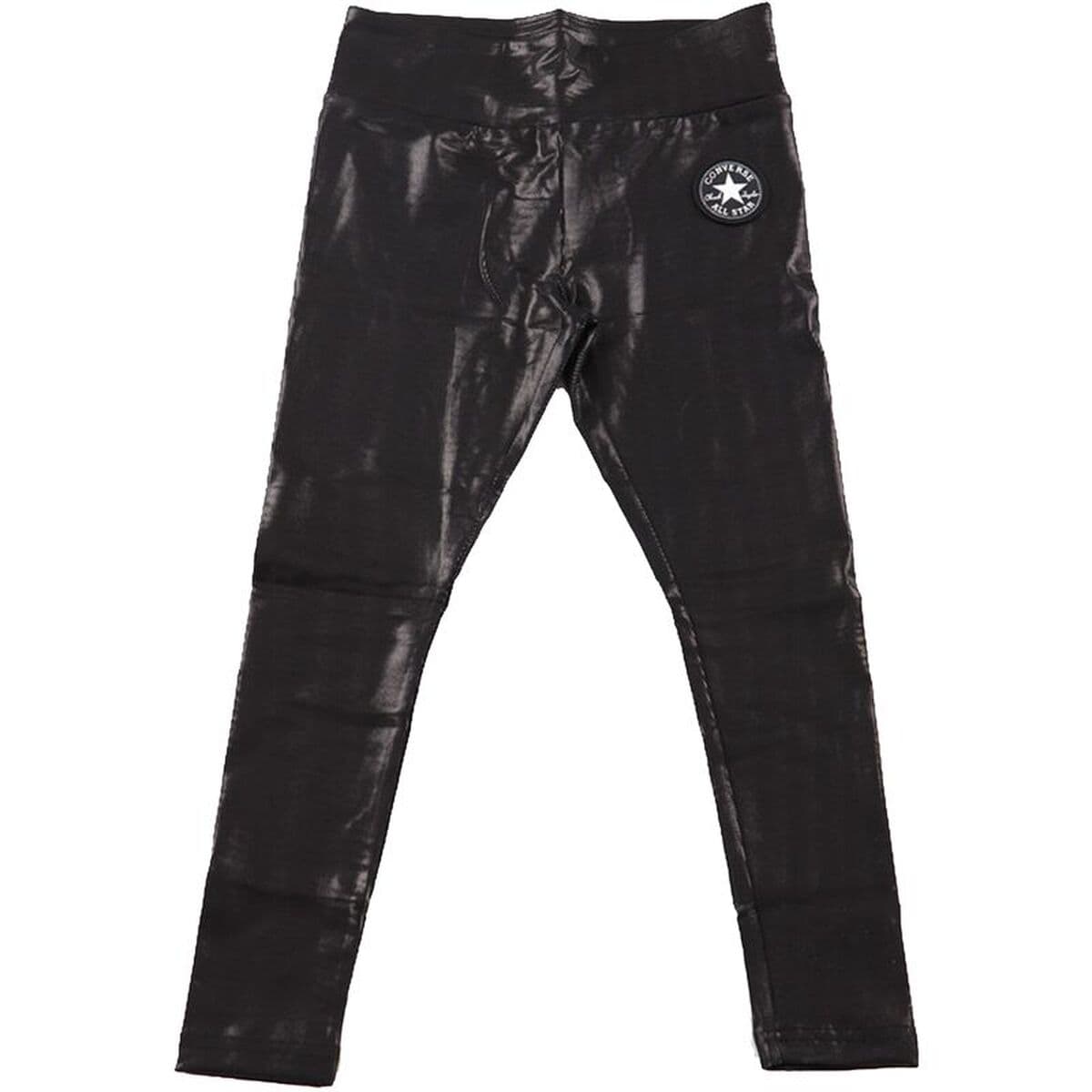 Leggings Sportivi per Bambini Converse High Rise Shine Nero