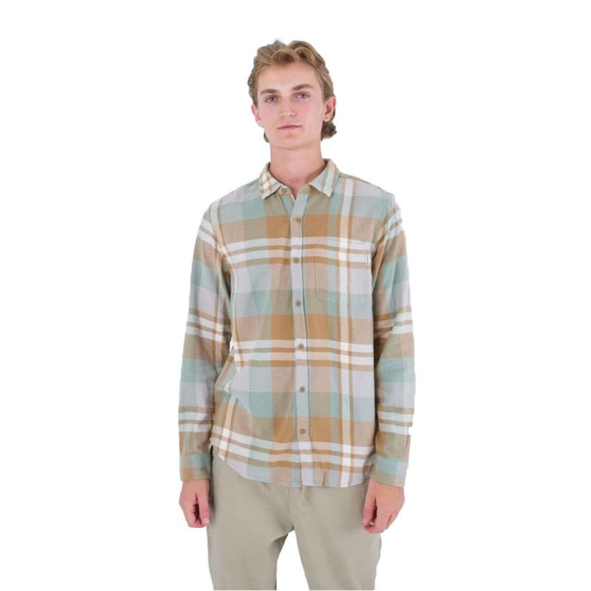 Camicia a Maniche Lunghe Uomo Hurley Portland Organic Marrone