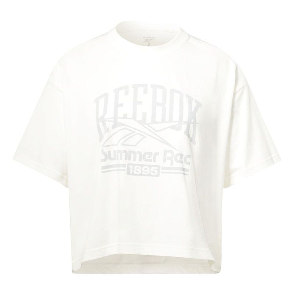 Maglia a Maniche Corte Donna Reebok Graphic Logo Bianco
