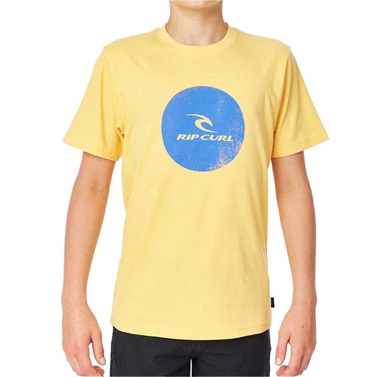 Maglia a Maniche Corte per Bambini Rip Curl Rip Curl Corp Icon Boys Giallo