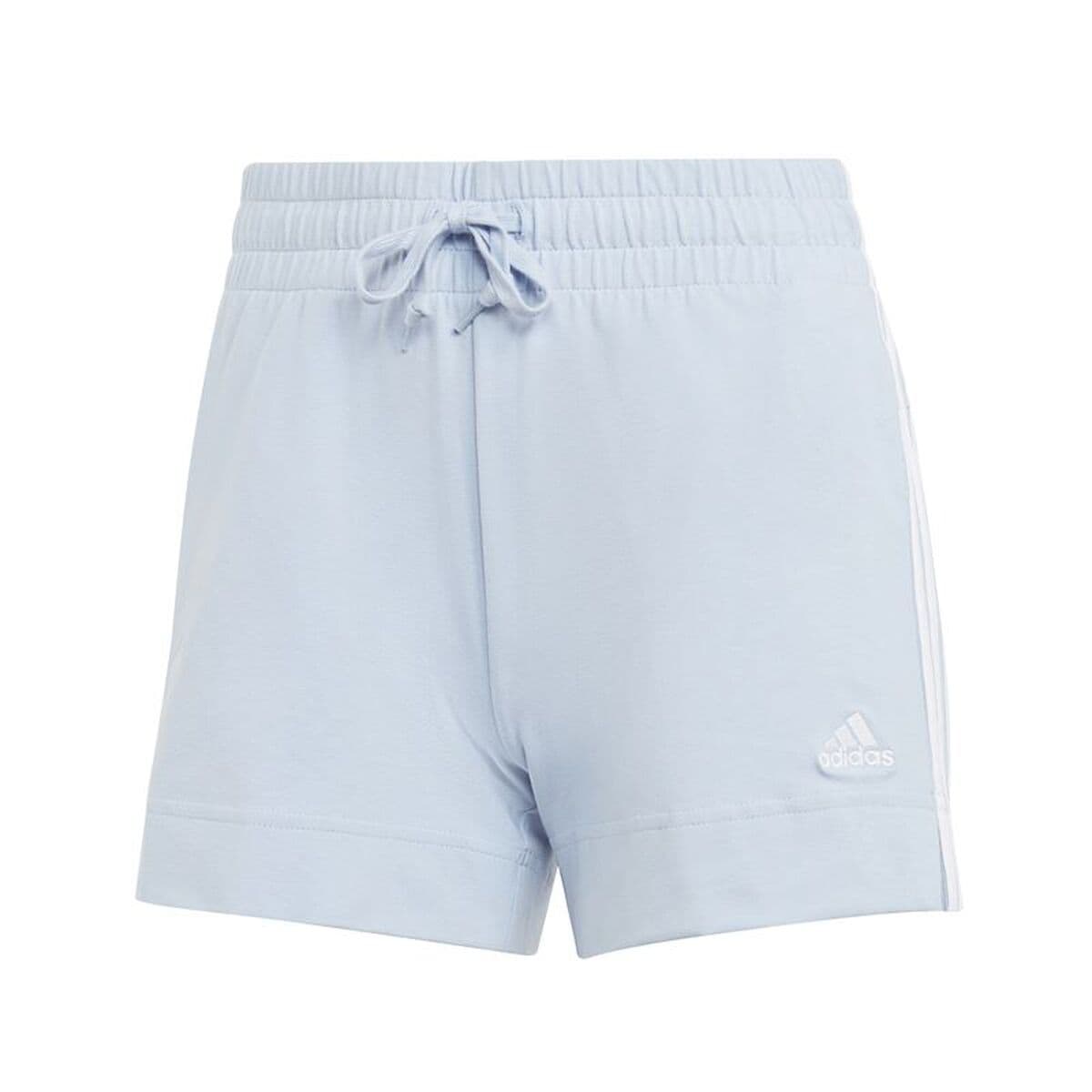 Pantaloncini Sportivi da Donna Adidas 3S Sj Azzurro Chiaro