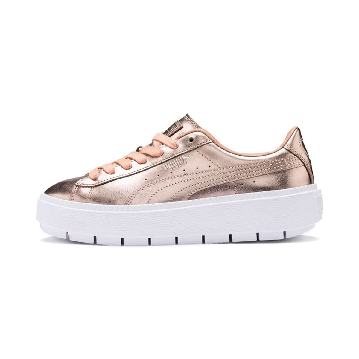 Scarpe Sportive da Donna Puma Basket Platform Trace Luxe Marrone