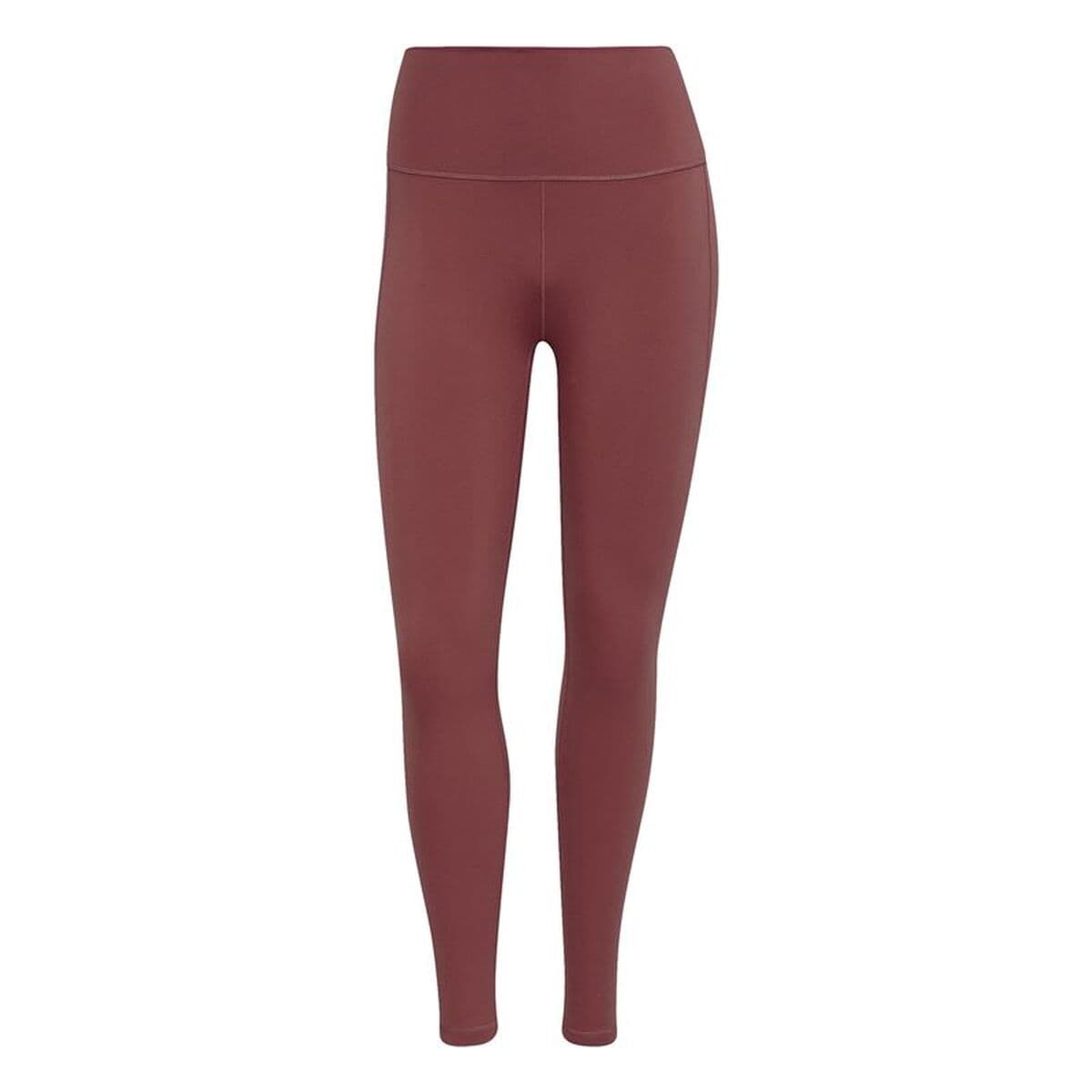 Leggings Sportivo da Donna Adidas Studio 7/8 Marrone Rosso