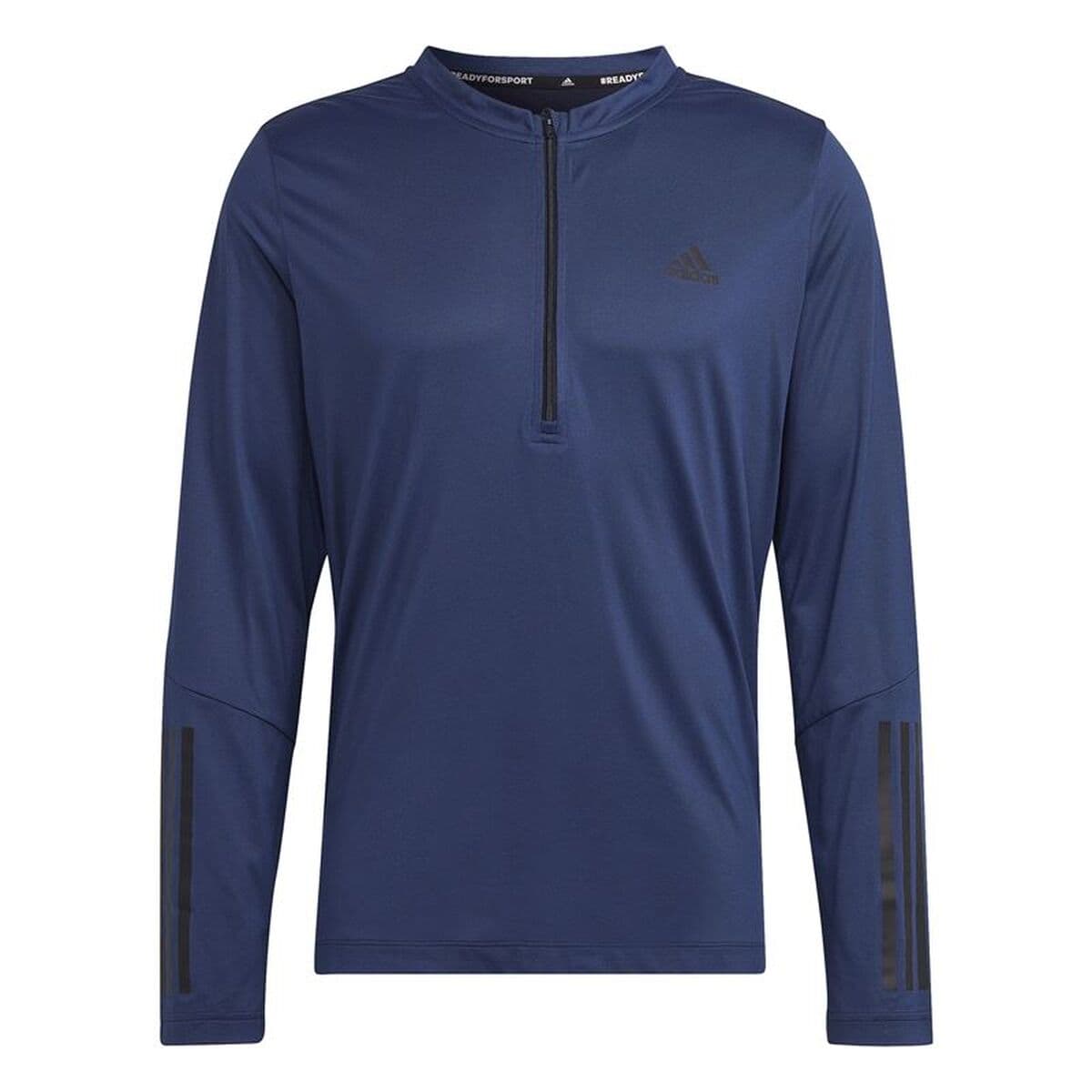 Maglia a Maniche Corte Uomo Adidas 1/4-Zip Blu scuro
