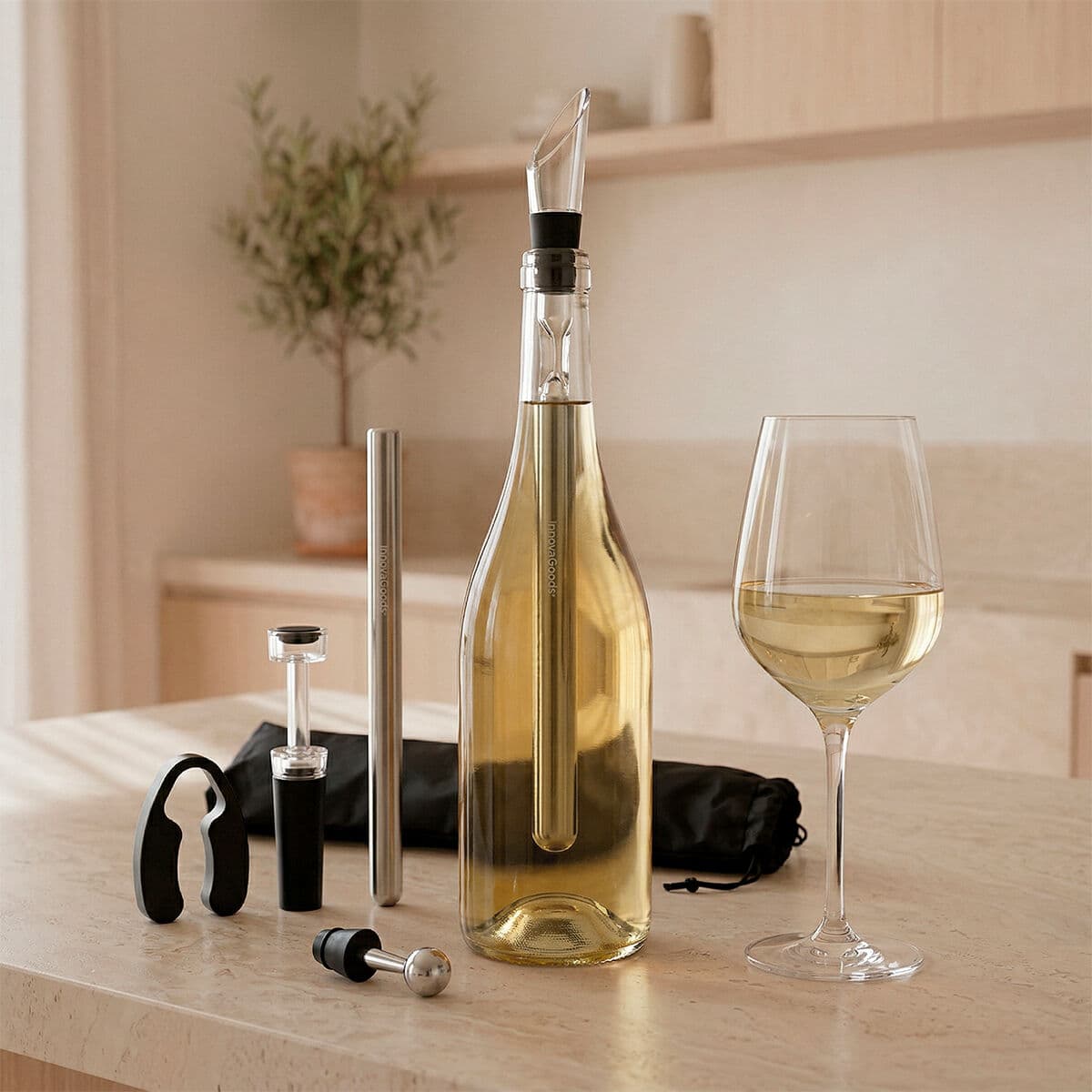 Set di Accessori per il Vino Chillour InnovaGoods 7 Pezzi