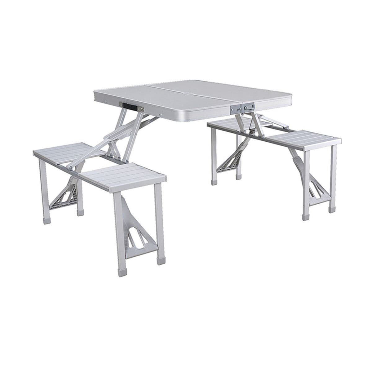 Picnic table Marbueno grau 136 x 67 x 85 cm Aluminium