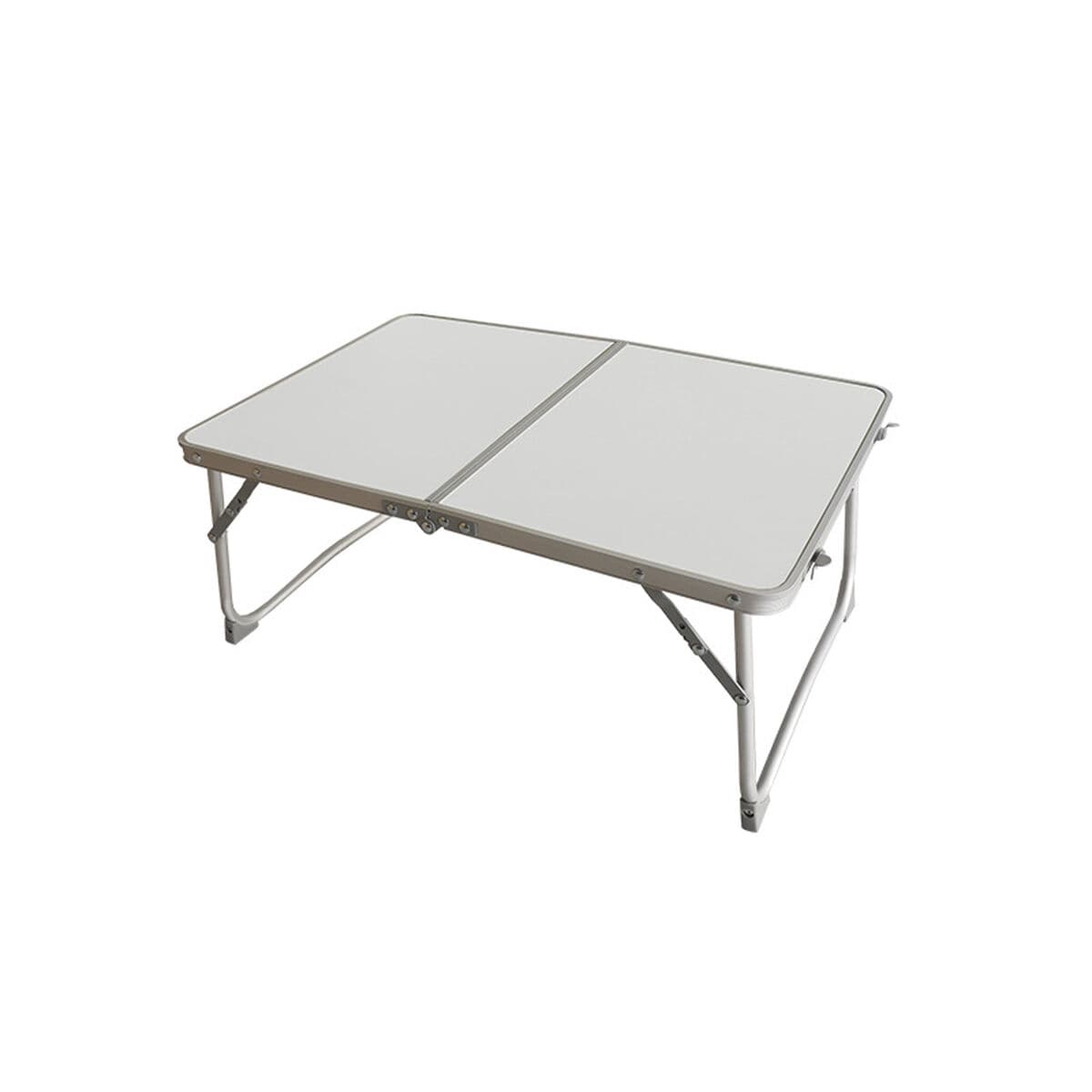 Folding Table Marbueno weiß 64 x 29,5 x 42 cm Aluminium