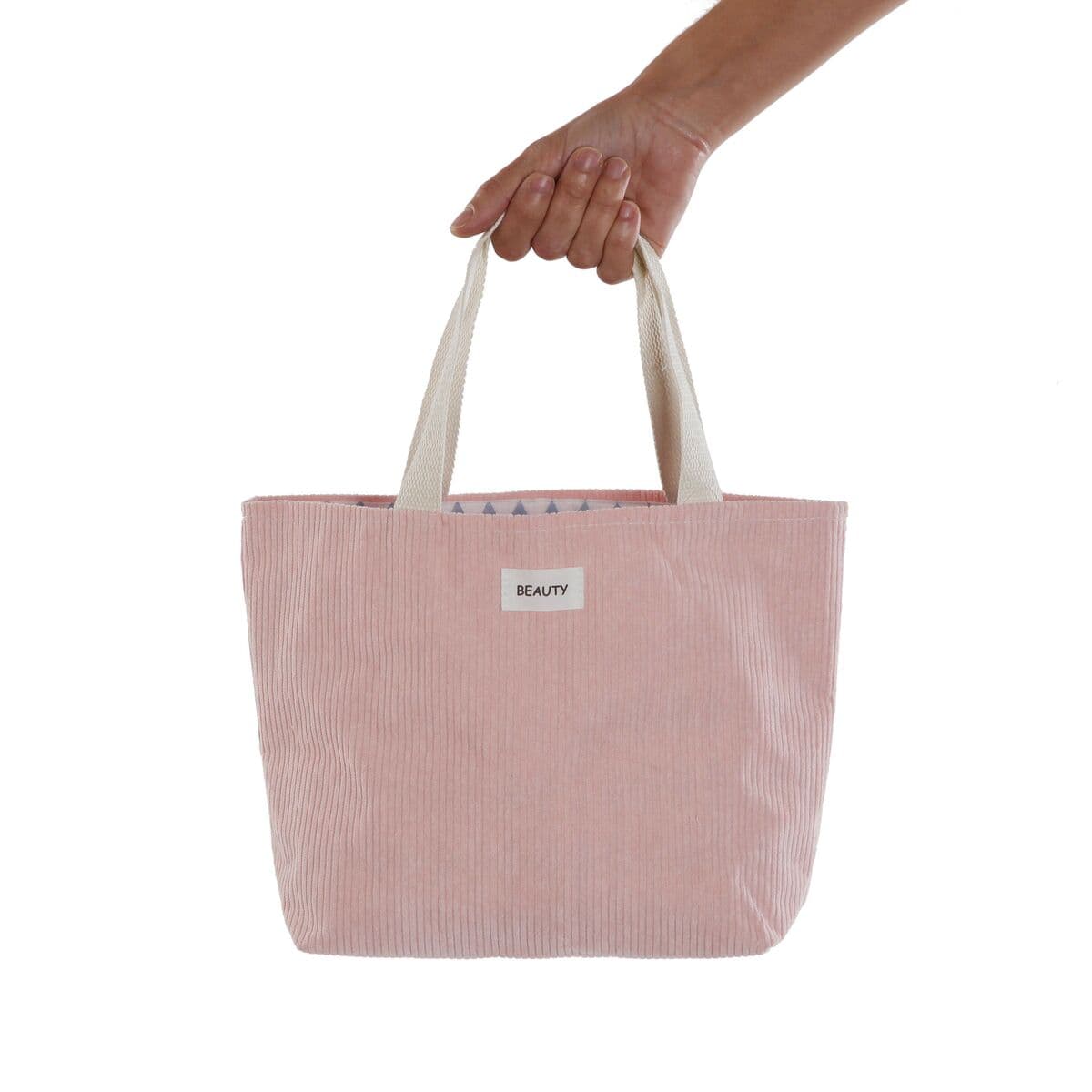 Borsa Versa corduroy rosa 9 x 22 x 23 cm