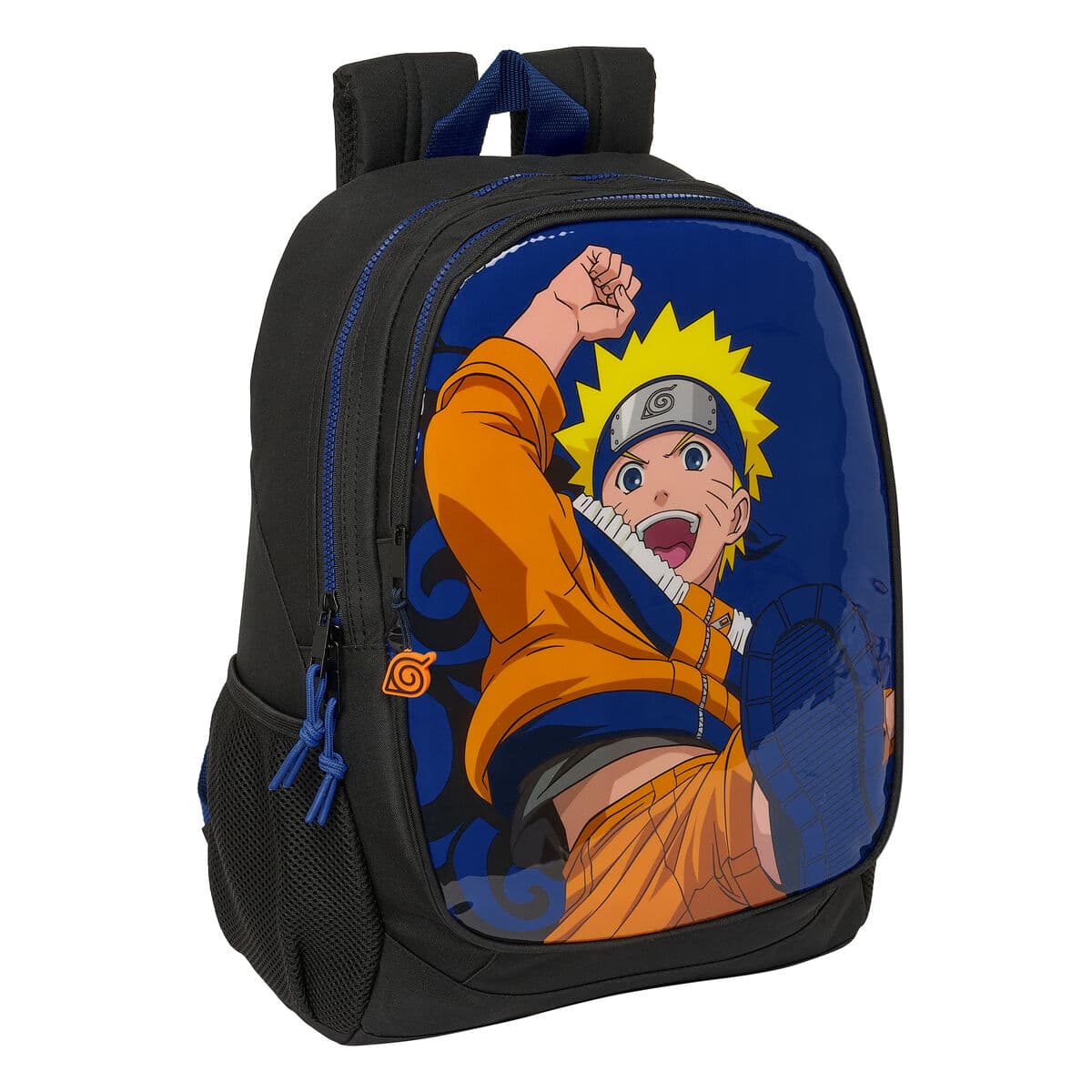 Borsa Scuola Naruto Ninja Blu Nera 32 x 44 x 16 cm