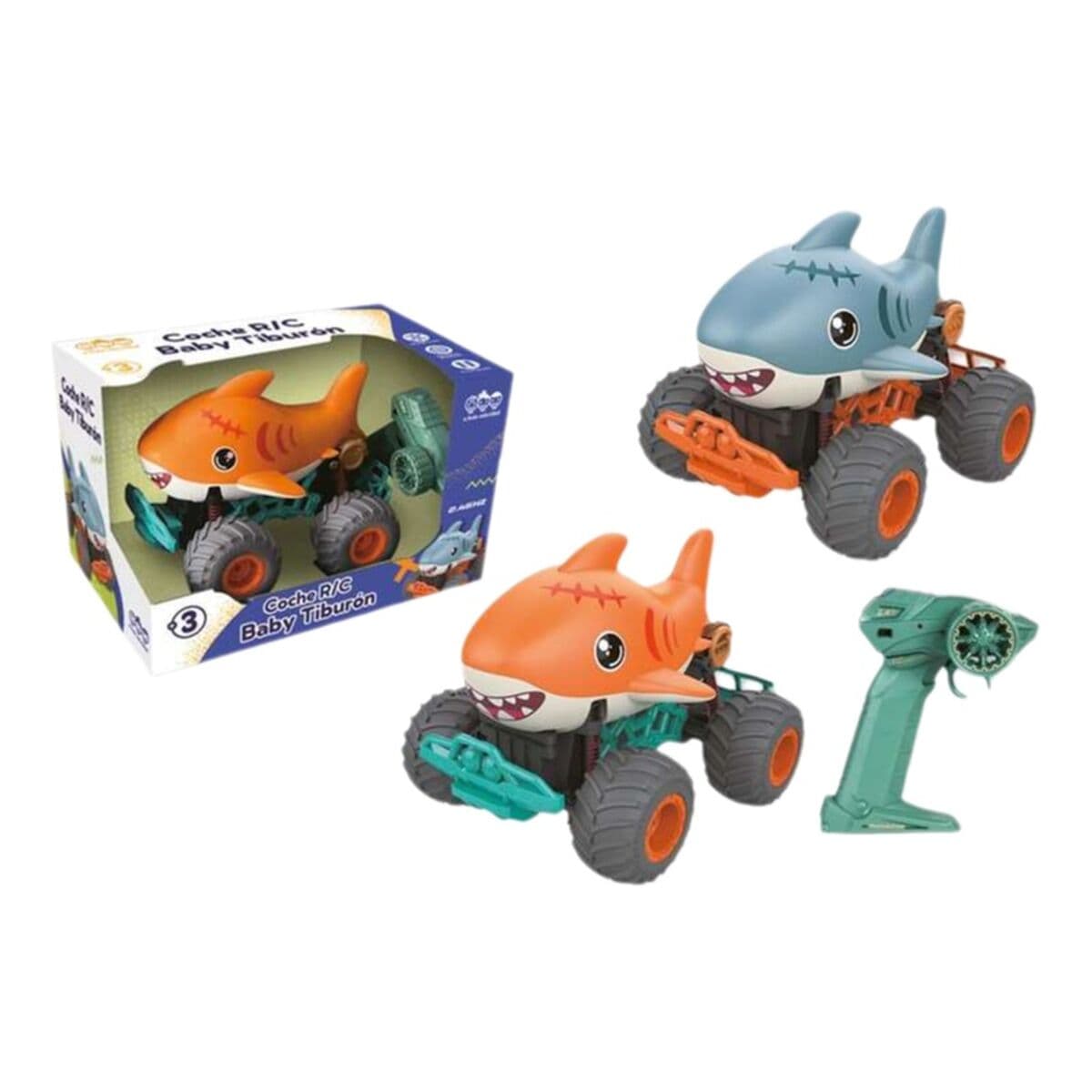 Remote-Controlled Car Blue Orange 23 x 16 x 18 cm Shark