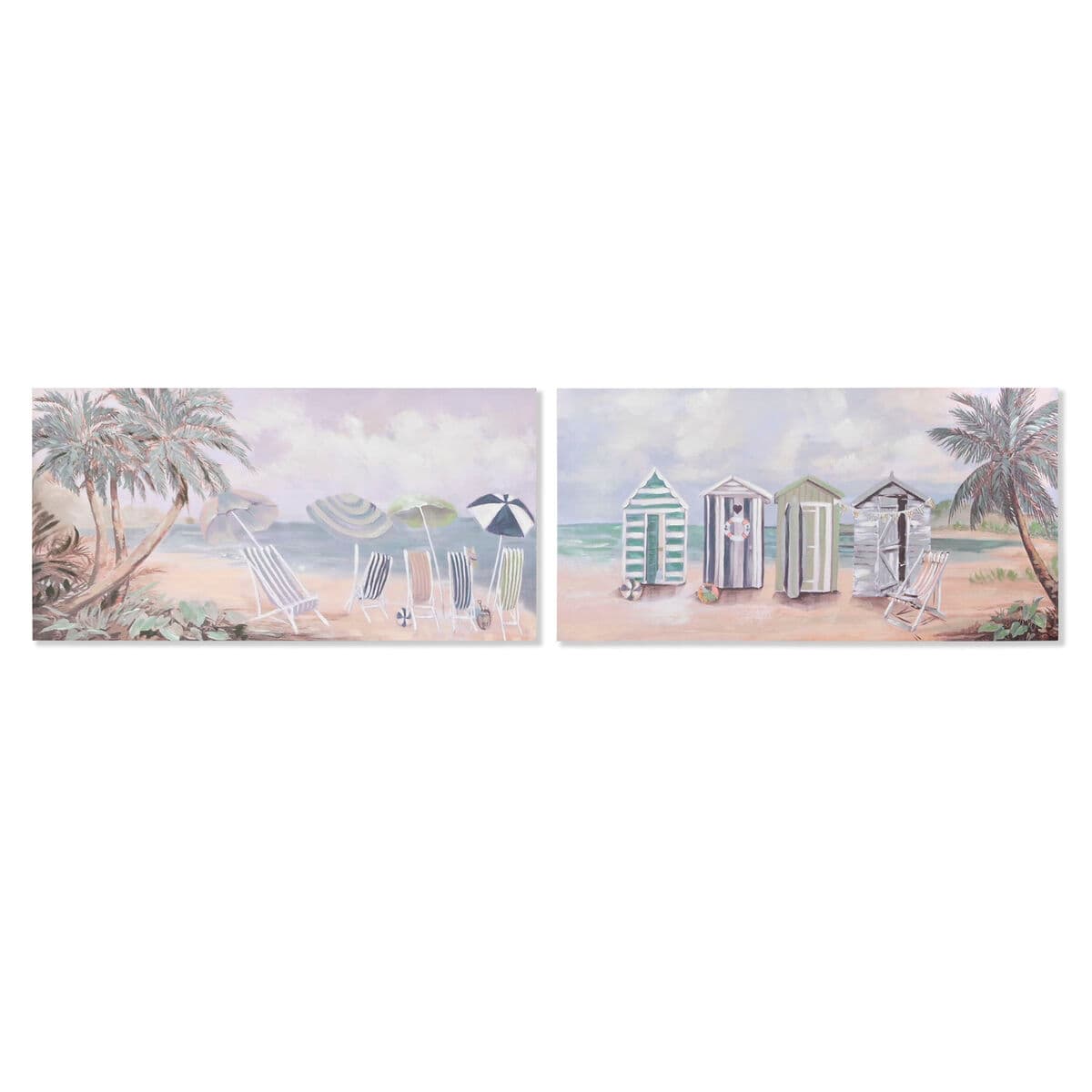 Canvas Home ESPRIT MDF 120 x 3 x 60 cm Beach