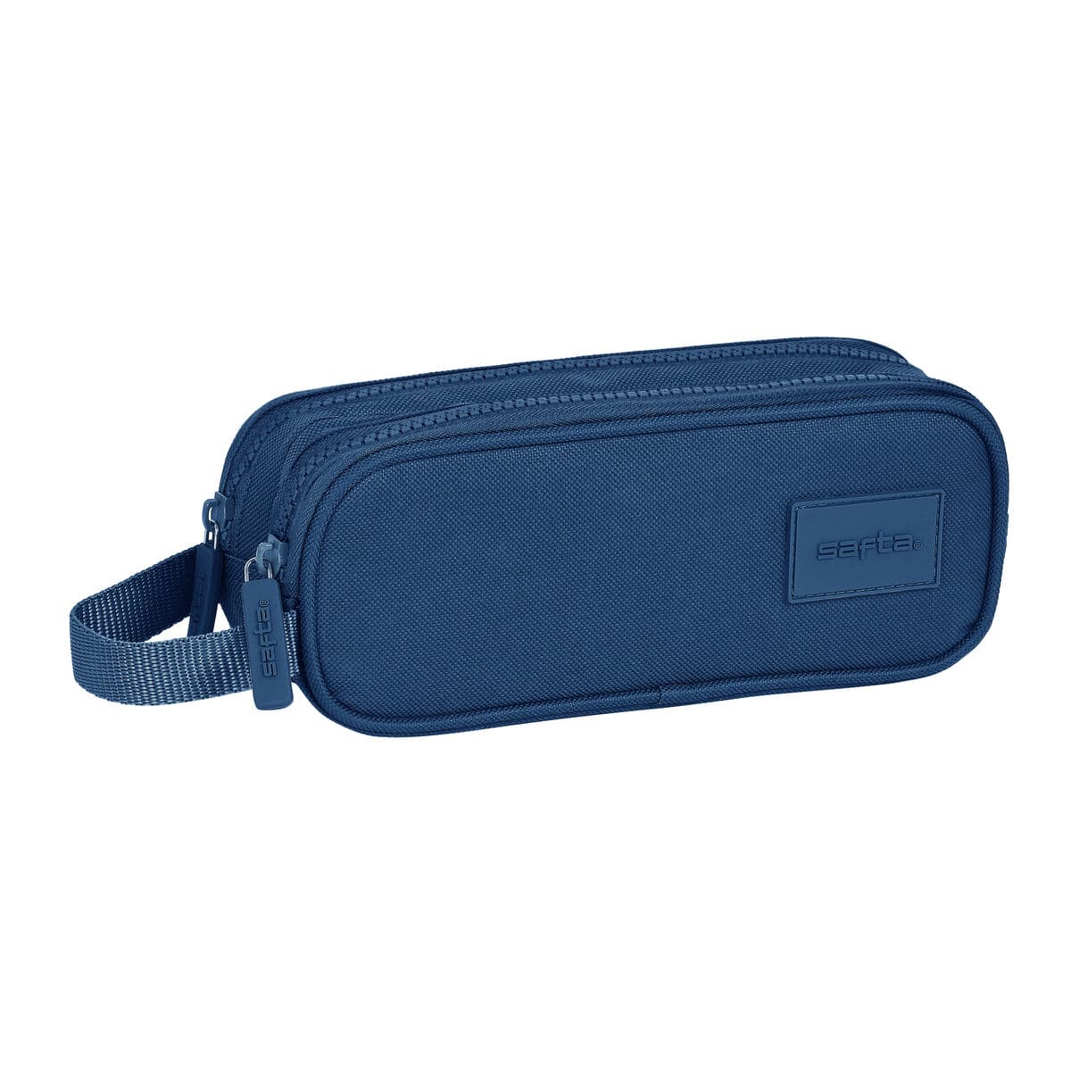 Astuccio doppio Safta blu navy 21 x 8 x 6 cm