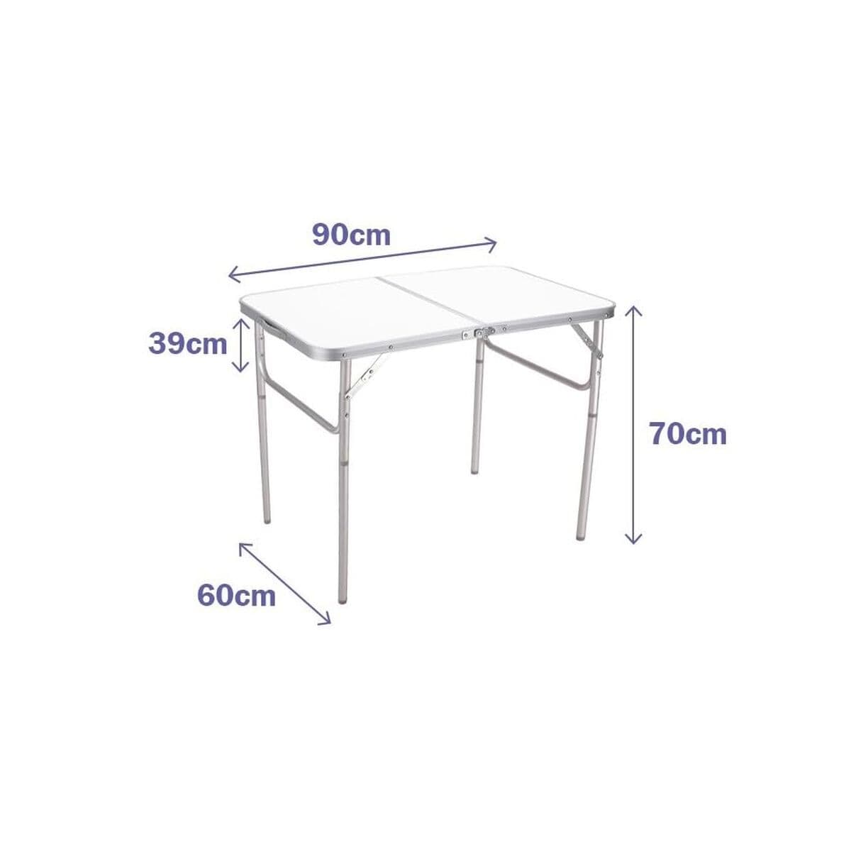 Folding Table Marbueno White 90 x 70 x 60 cm