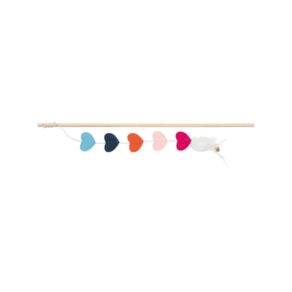 Cat toy Trixie Multicolour Feather Heart 48 cm