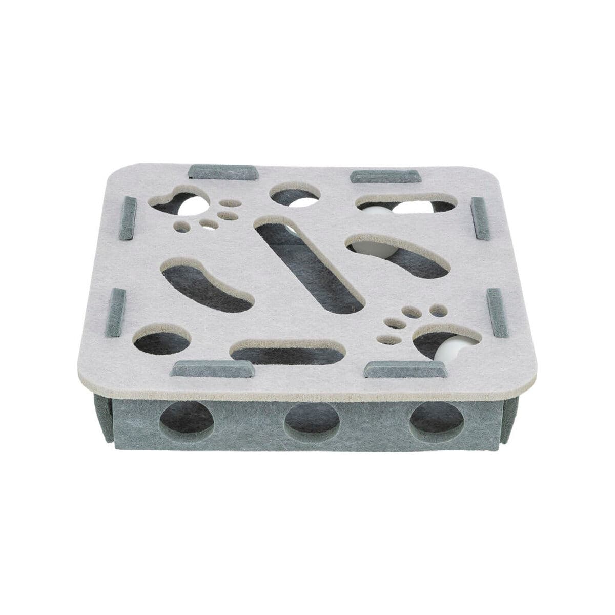 Cat toy Trixie Hole'n'Roll Box 30 x 30 x 7,5 cm Grey