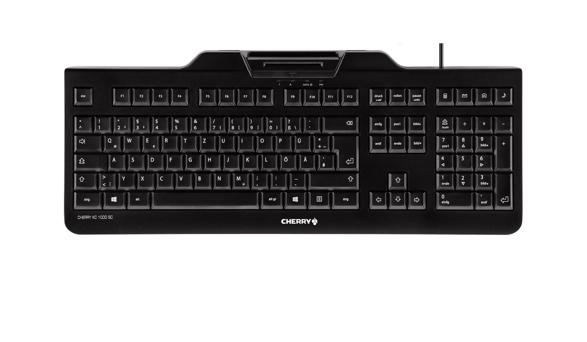 Cherry KC 1000 SC Tastiera USB QWERTY UK Nero