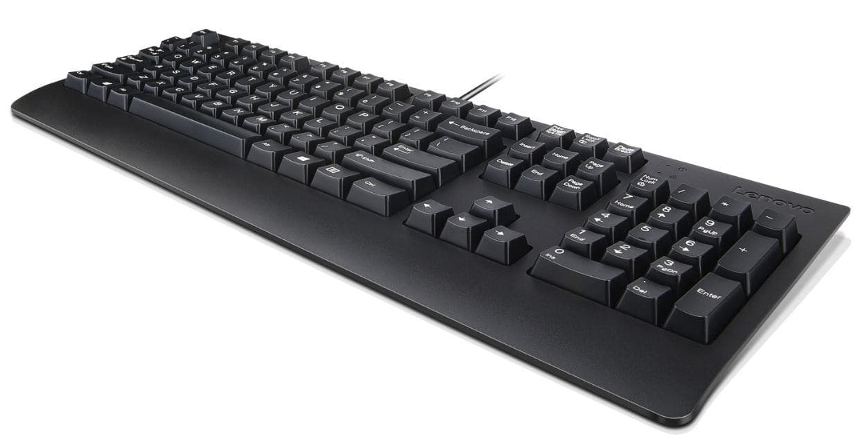 Lenovo Preferred Pro II USB Keyboard QWERTY Danish Black