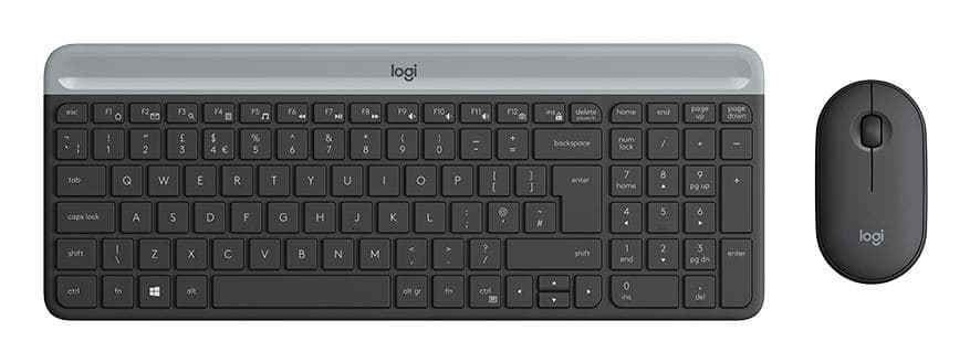 Logitech Slim MK470 Combo Tastiera e Mouse Wireless