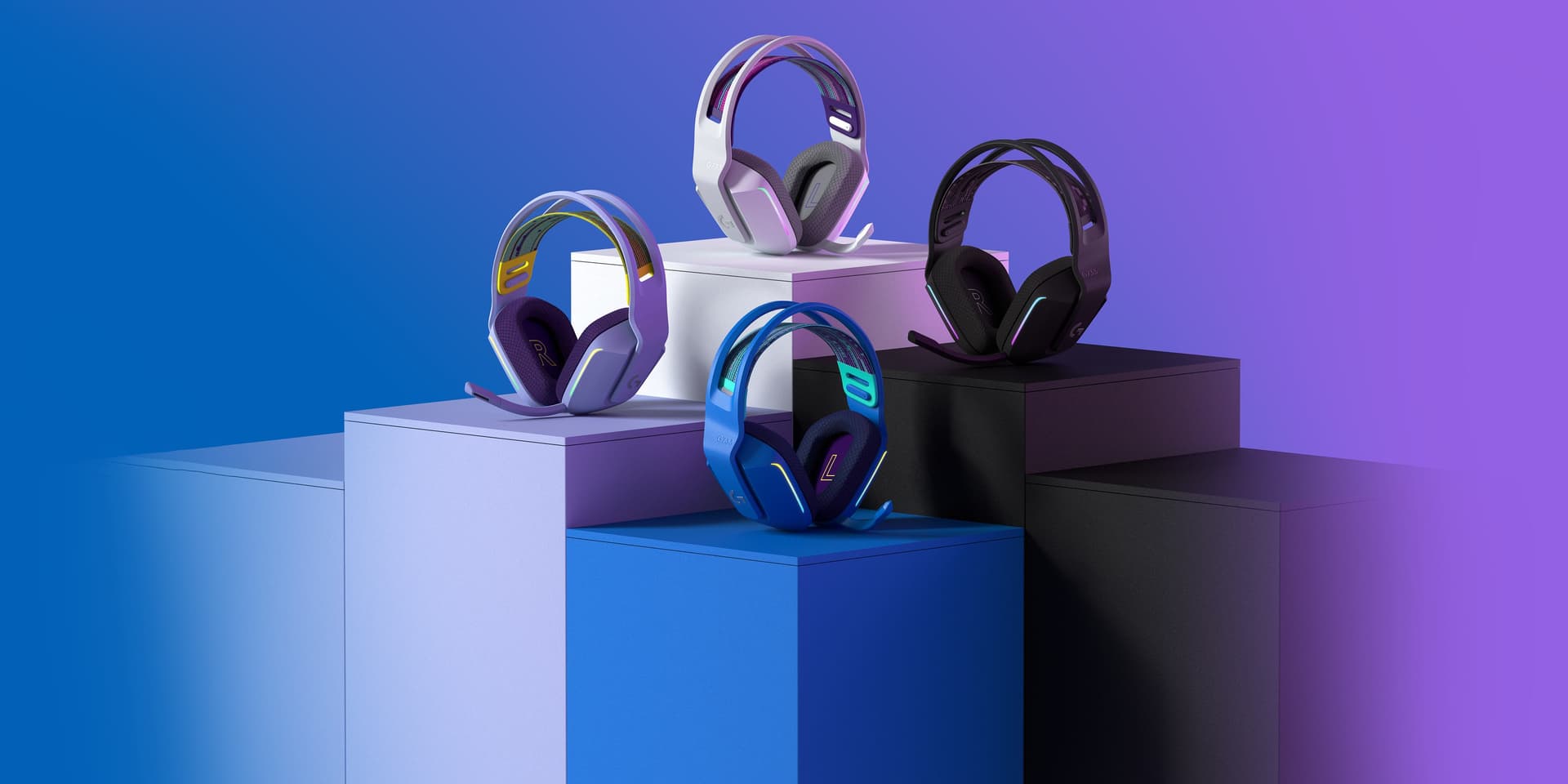 Logitech G G733 Cuffie Wireless Gaming Lilla