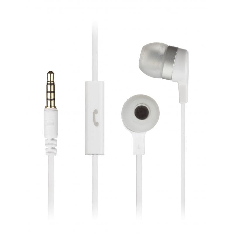 KitSound Mini Auricolare Cablato In-ear Bianco