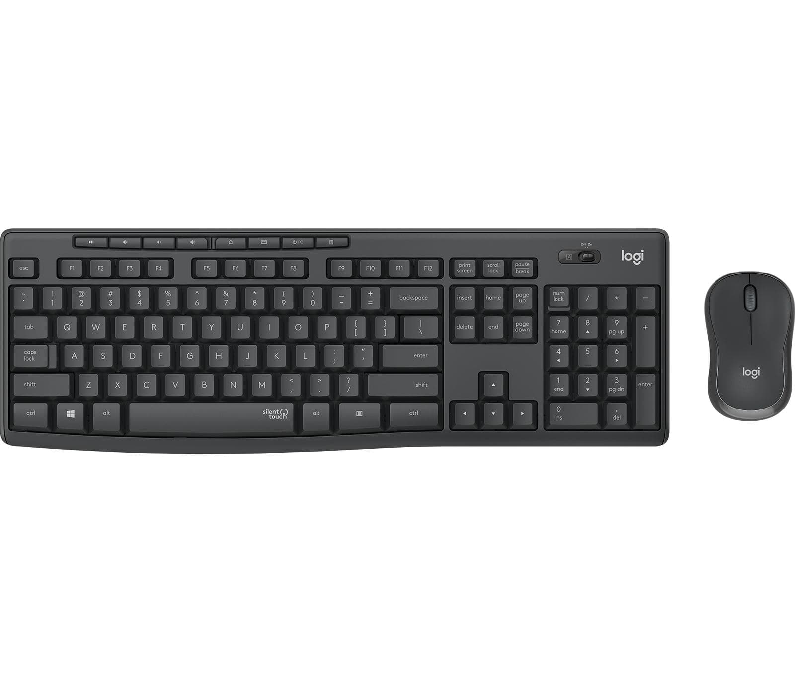 Logitech MK295 Silent Wireless Combo Grafite