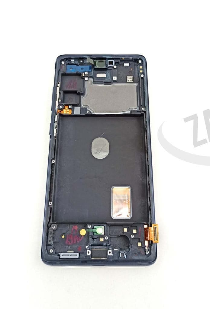 Samsung Galaxy S20 FE AMOLED-Display Originalteil mit Chassis - Cloud Navy