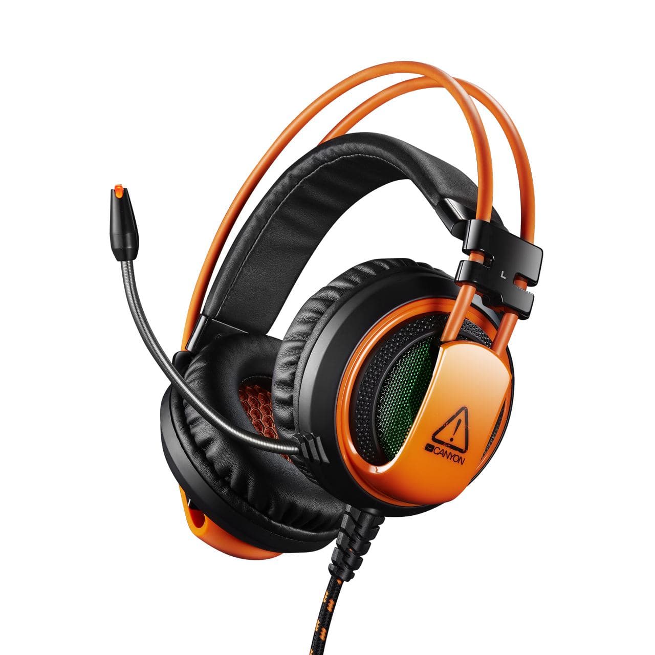 Canyon Corax Gaming Headset Wired USB Type-A Black Orange