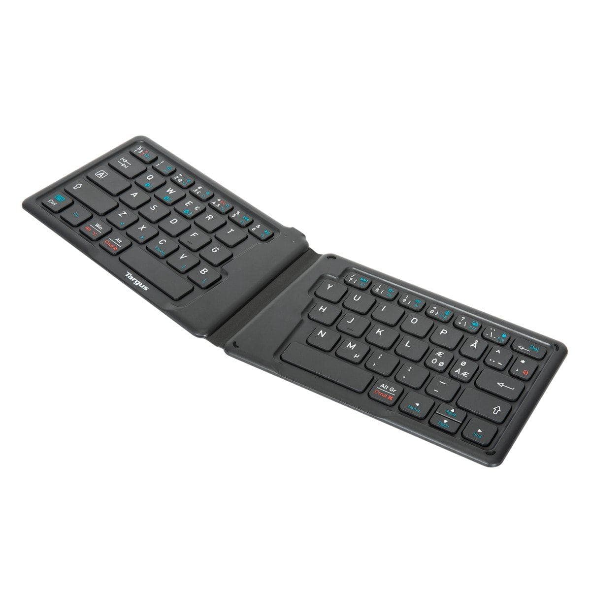 Targus AKF003NO Klappbare Bluetooth-Tastatur QWERTY Nordisch Schwarz