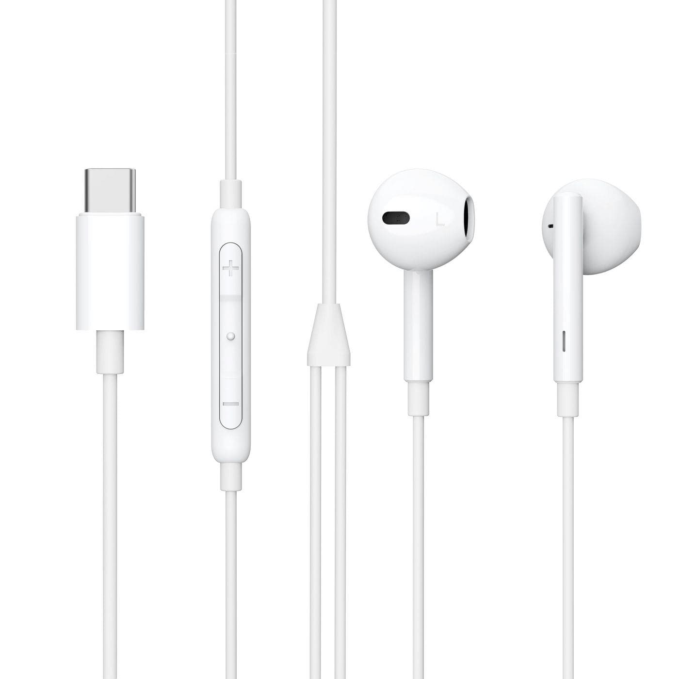 eSTUFF ES652200 Cuffie In-Ear USB-C Bianche