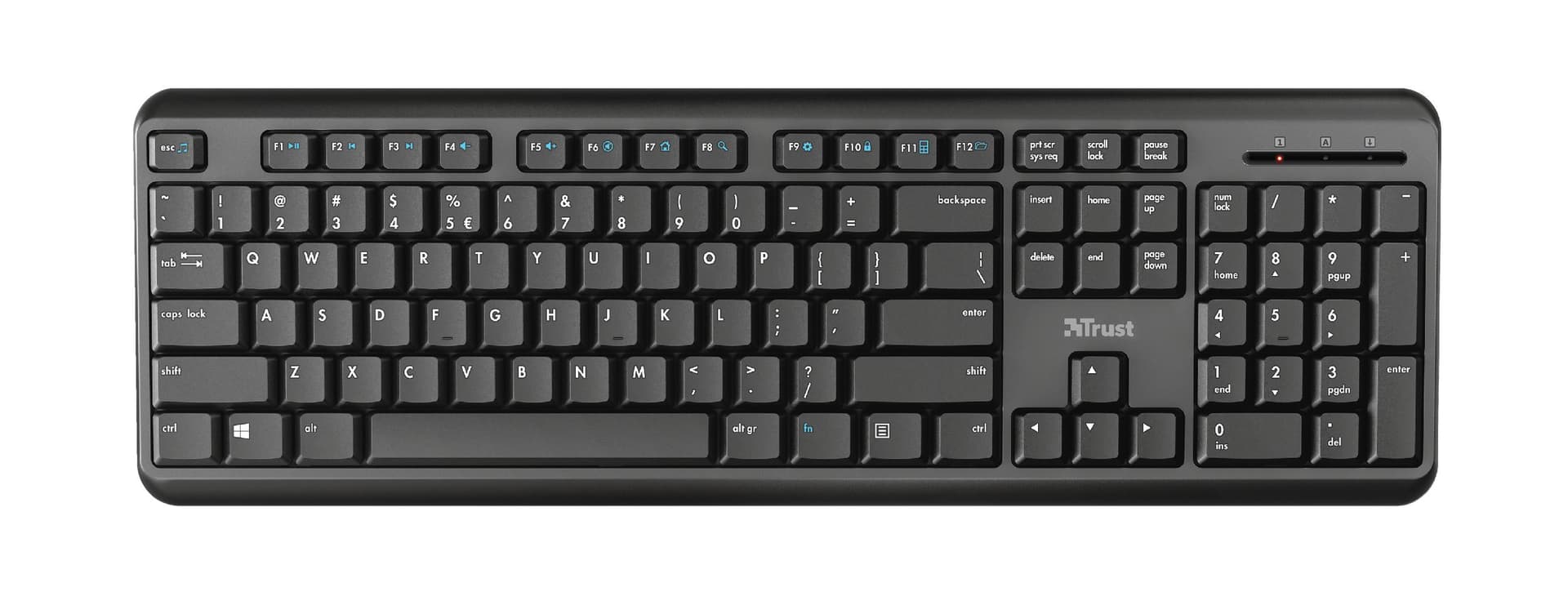 Trust Ody Tastiera Wireless RF QWERTY UK Nera