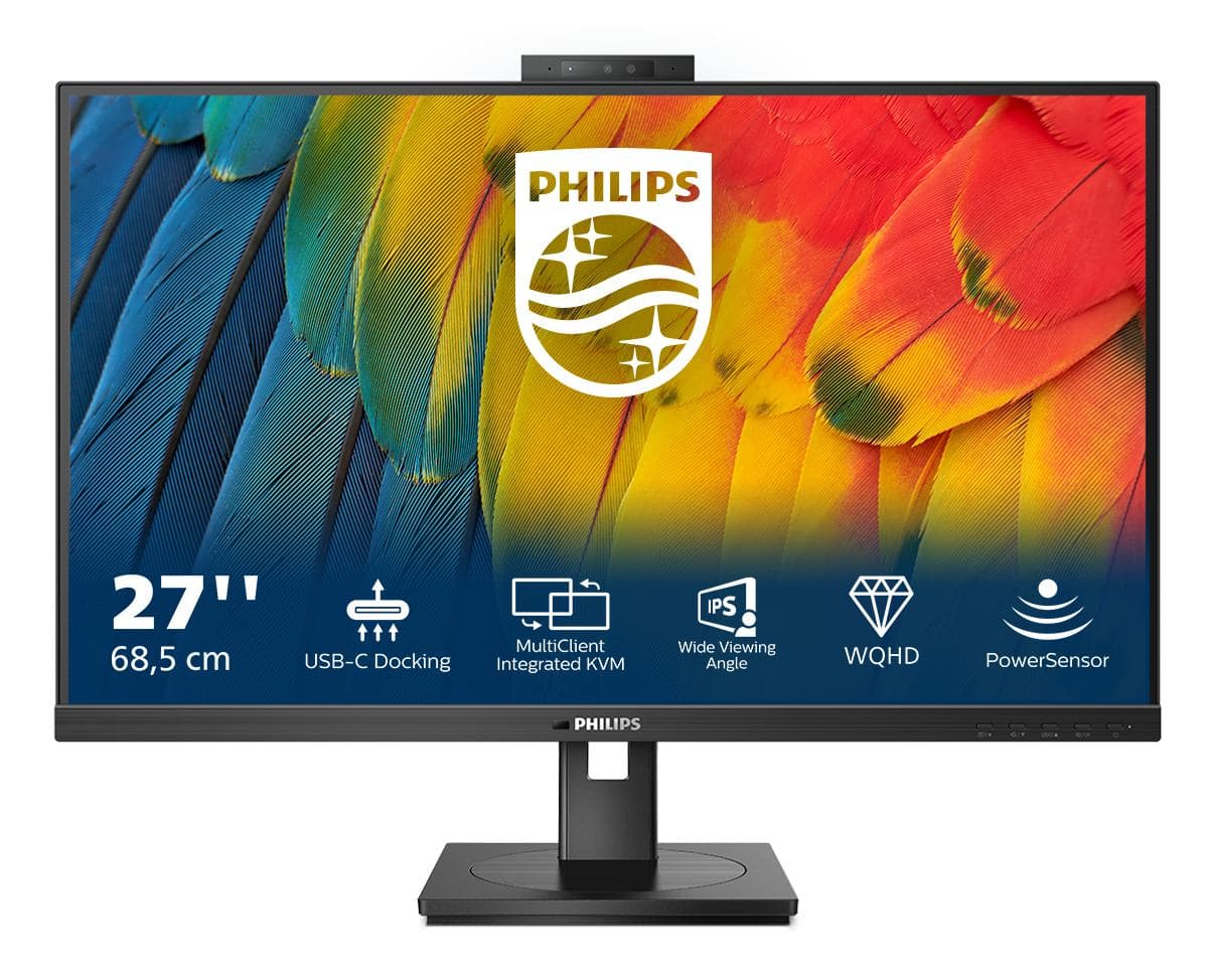 Philips Serie 5000 27b1u5601h/00 Monitor PC 68,6 Cm [27] 2560 X 1440 Pixel Quad HD LCD Nero (27in IPS WLED 2560x1440 4MS - 16:9 1000:1 Hdmi)