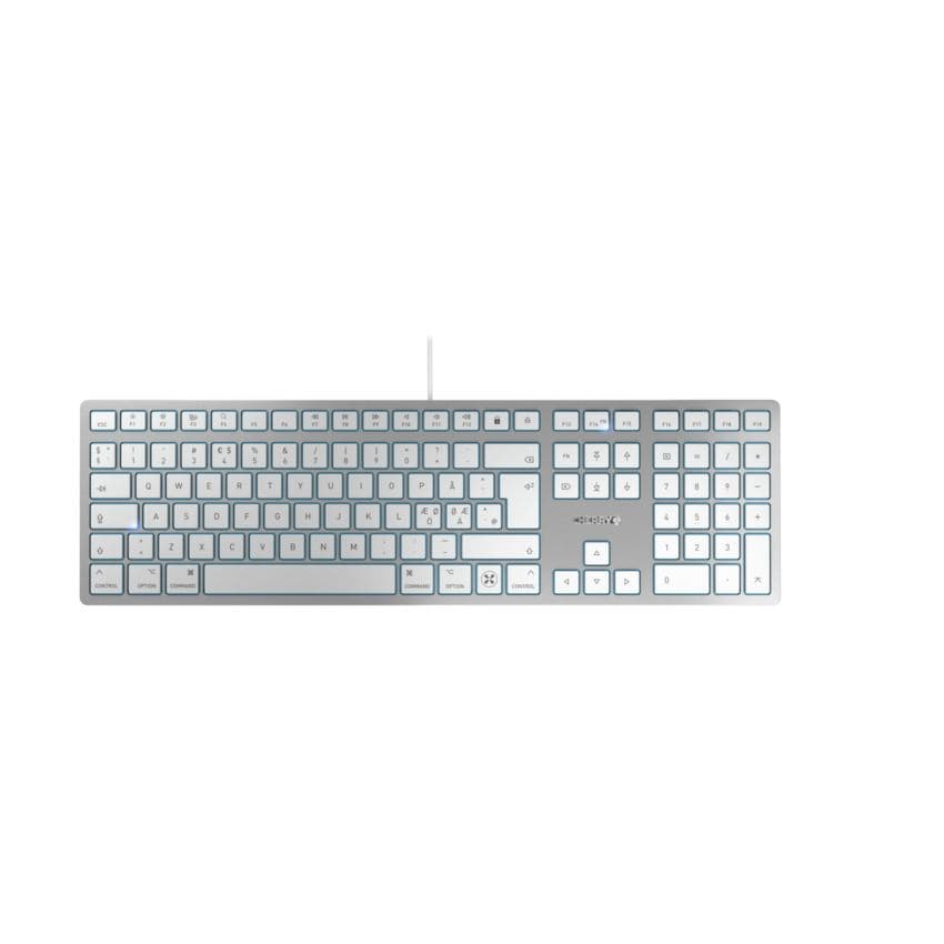 CHERRY KC 6000C for Mac Tastiera USB QWERTY Nordic Argento