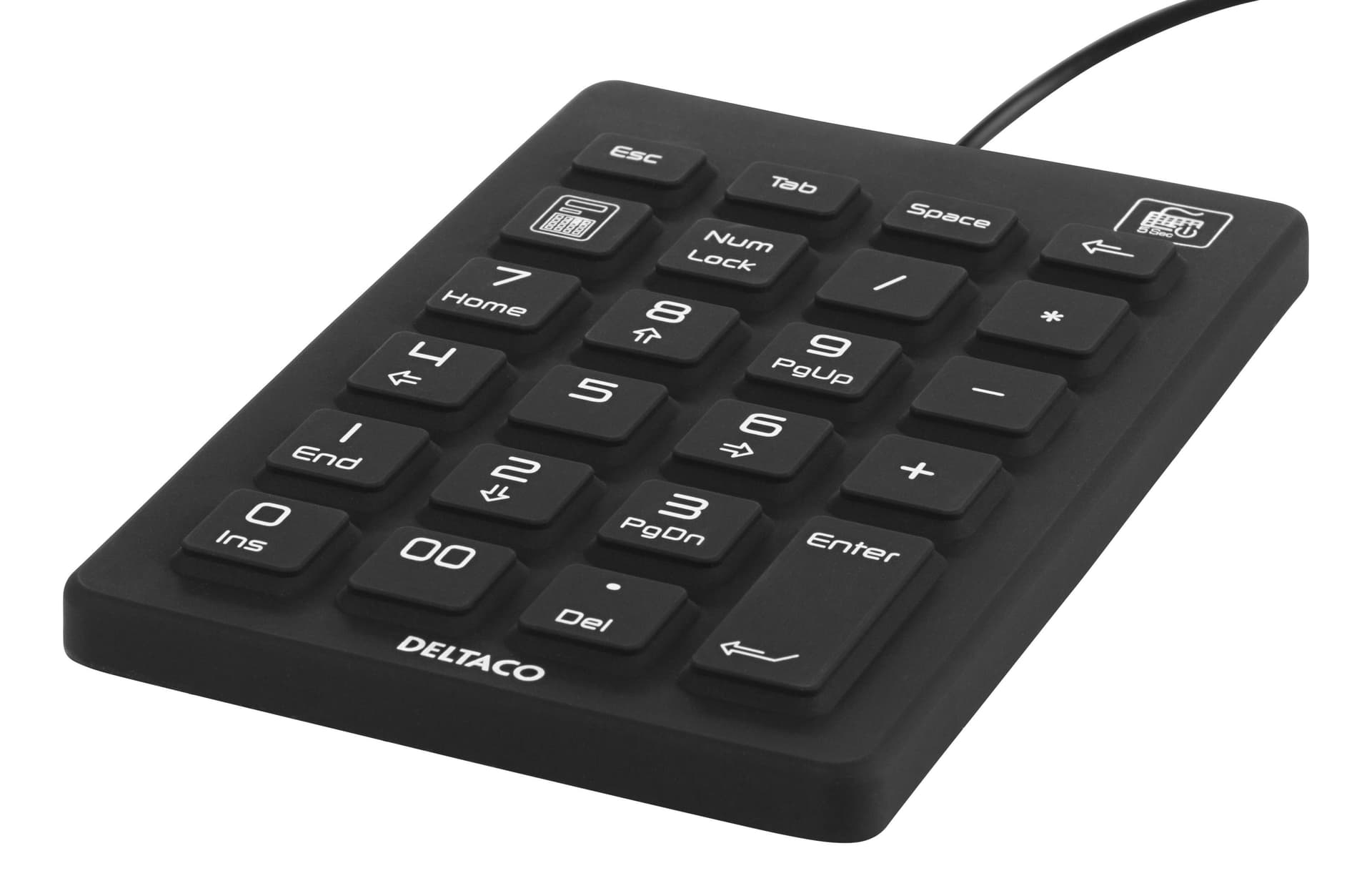 Deltaco TB-510 Tastiera USB Nordic Nero