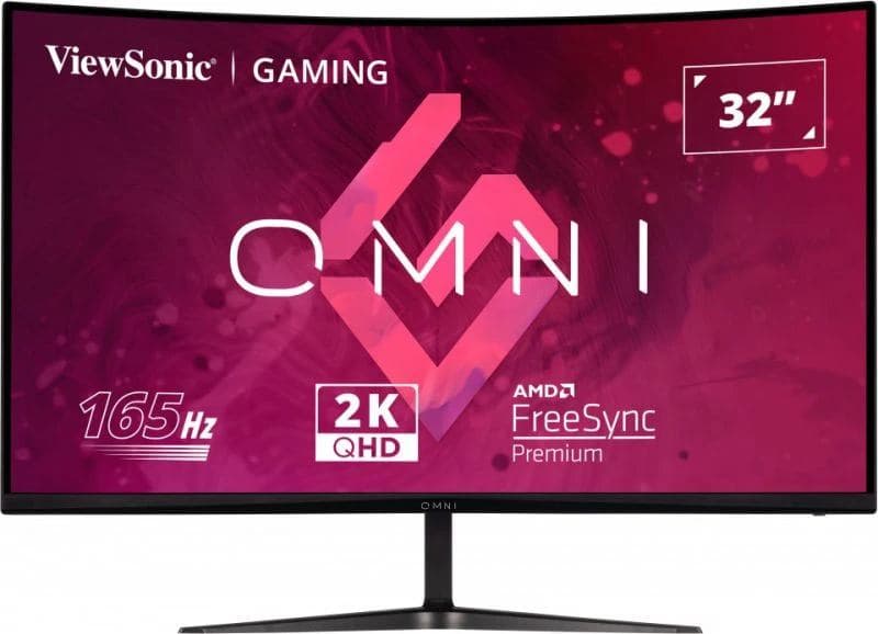 Viewsonic VX Series Vx3218c-2k Monitor PC 81,3 Cm [32] 2560 X 1440 Pixel Quad HD LED Nero (viewsonic Vx3218c-2k 32 Inch Curved Gaming Monitor, Qhd, 180hz, Freesync, 2xhdmi, Displayport, 1ms Vesa, Speakers)