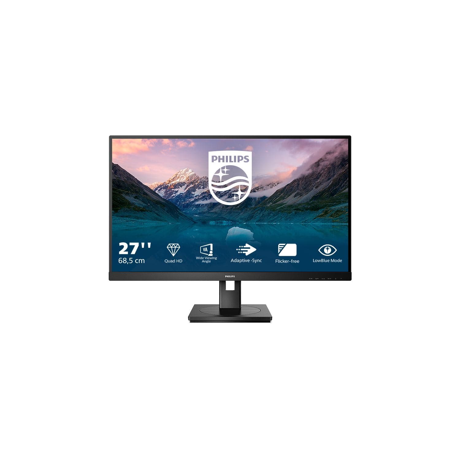 Philips 275s9jml/00 Monitor PC 68,6 Cm [27] 2560 X 1440 Pixel Quad HD LCD Nero (275s9jml 27IN VA 2560x1440 75HZ - 4000:1 300cd/m2 16:9 4ms)