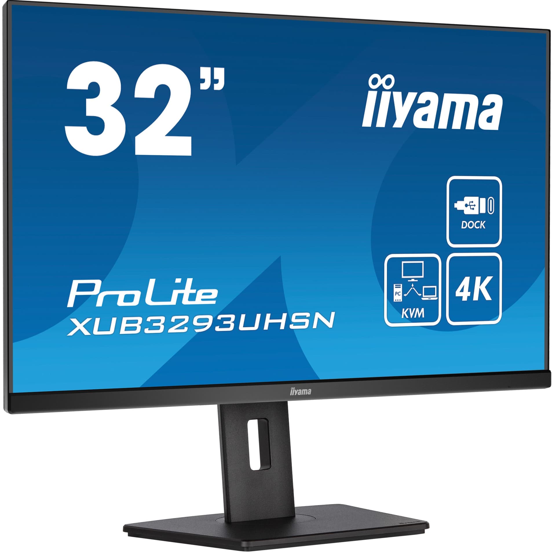Iiyama Prolite Xub3293uhsn-b5 Monitor PC 80 Cm [31.5] 3840 X 2160 Pixel 4K Ultra HD LCD Nero (iiyama Prolite Xub3293uhsn-b5 - Monitor a LED - 31.5 - 3840 X 2160 4K @ 60 Hz - IPS - 350 Cd/mâ² - 1000:1 - 4 Ms - Hdmi, Displayport, Usb-c - Altoparlanti -