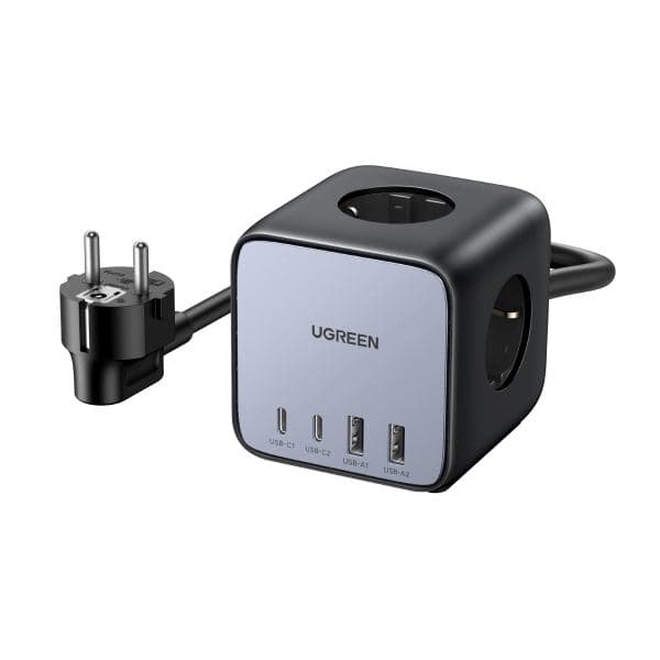 Ugreen Diginest Cube 7-in-1 3 Presa[e] AC Tipo C 1,8 M 4 3680 W Nero (ugreen Diginest Cube Power Strip [3 Ac)