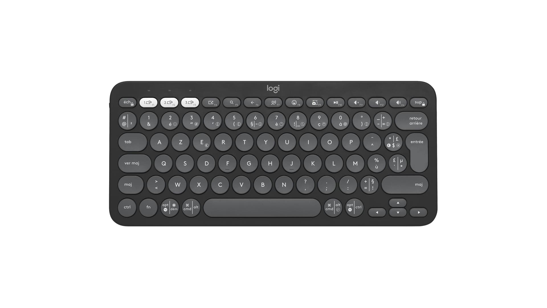 Logitech Pebble Keys 2 K380s Graphite
