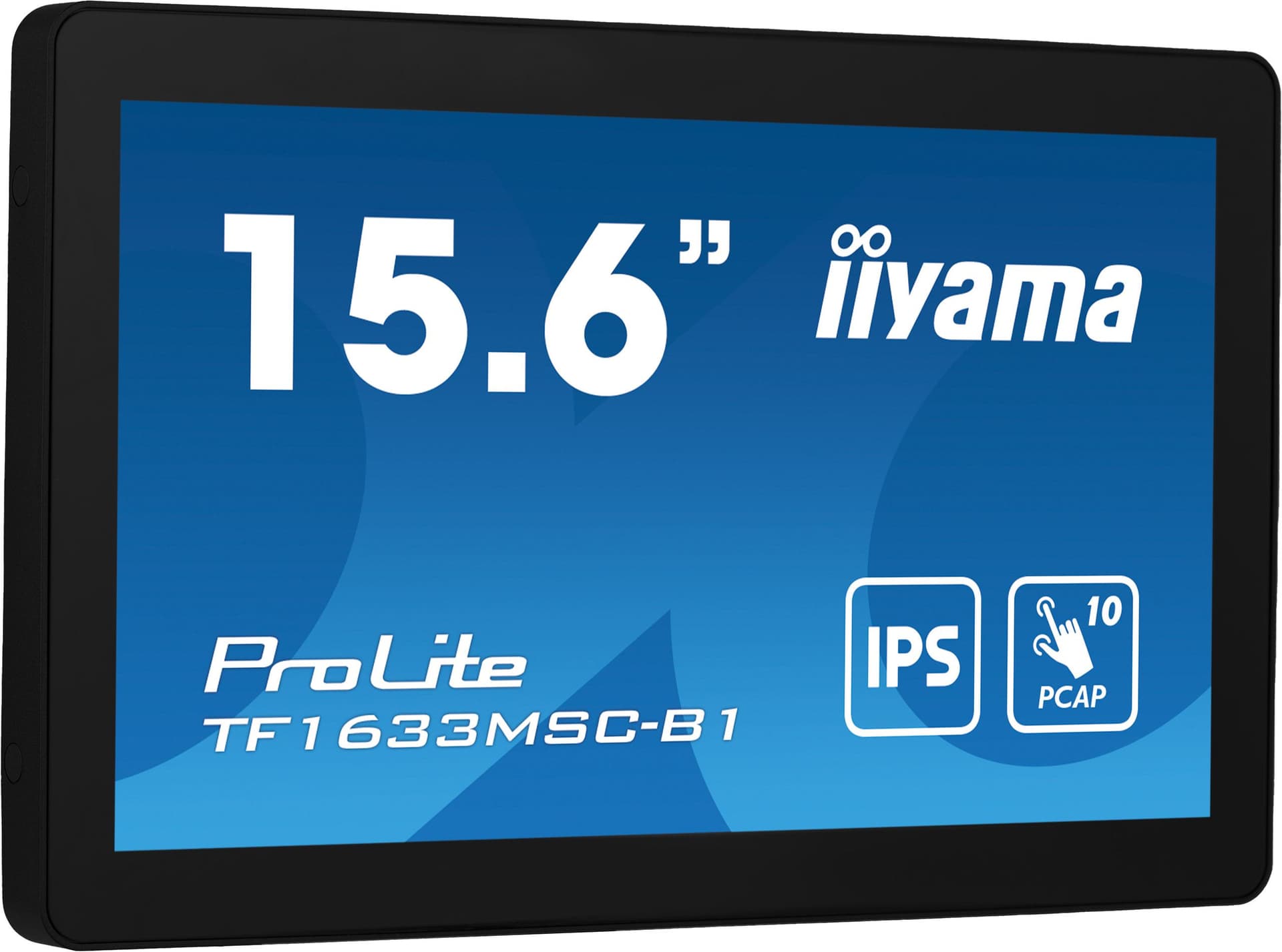 iiyama ProLite TF1633MSC-B1 Monitor PC 39,6 cm [15.6] 1920 x 1080 Pixel Full HD Touch screen Nero (15,6 PCAP 10P Touch / Open - Frame - Warranty: 36M)