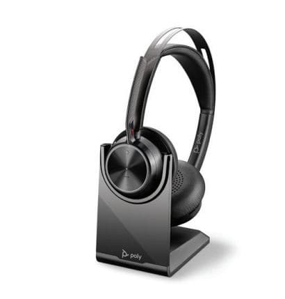 Poly Voyager Focus 2 UC Auricolare Con cavo e senza cavo A Padiglione Ufficio USB tipo A Bluetooth Base di ricarica Nero (Poly)