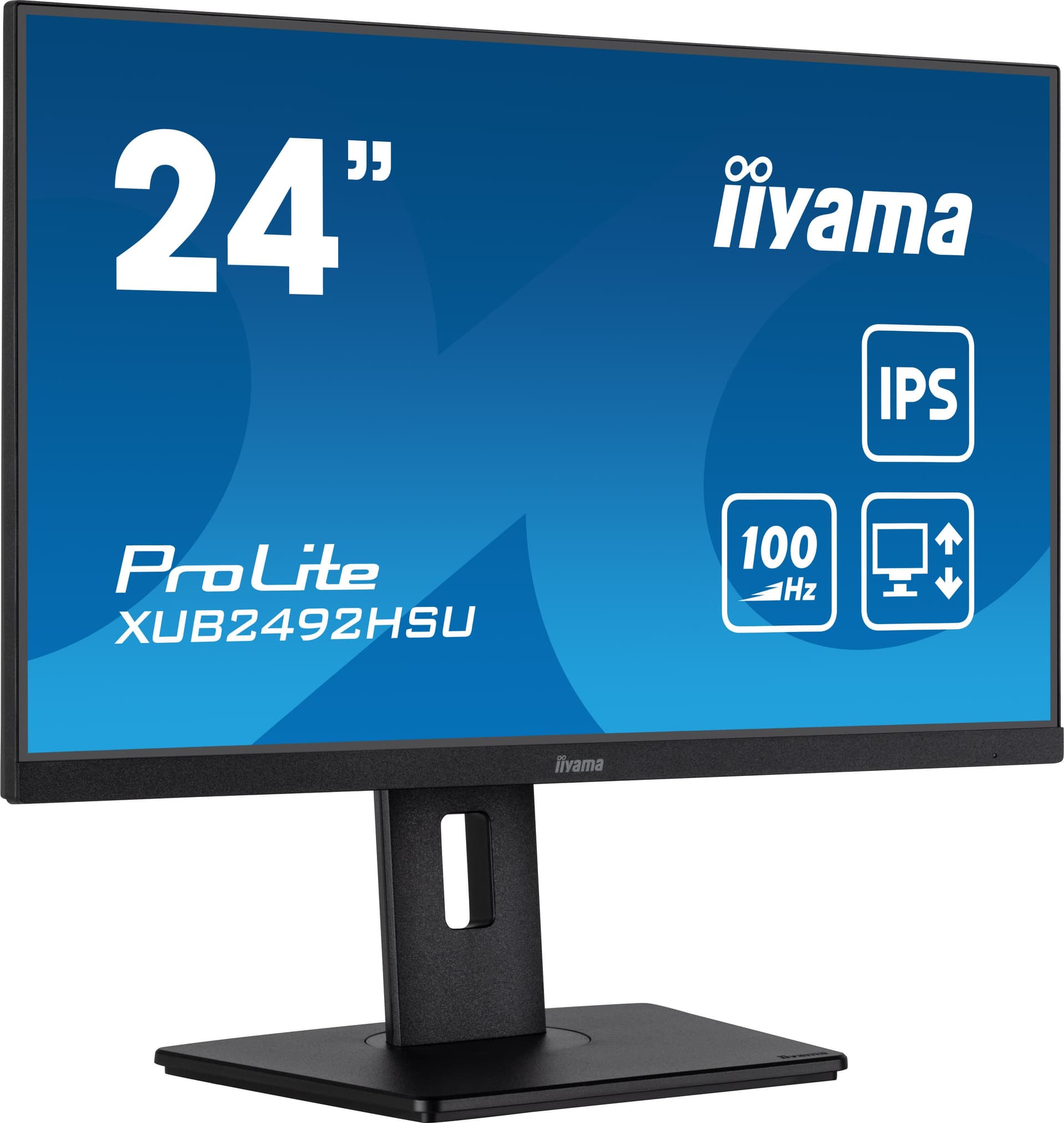 iiyama XUB2492HSU-B6 Monitor PC 60,5 cm [23.8] 1920 x 1080 Pixel Full HD LED Nero (XUB2492HSU-B6 23.8 IPS LCD FHD - 0.4MS 250 CD/M HDMI/DP/USB)