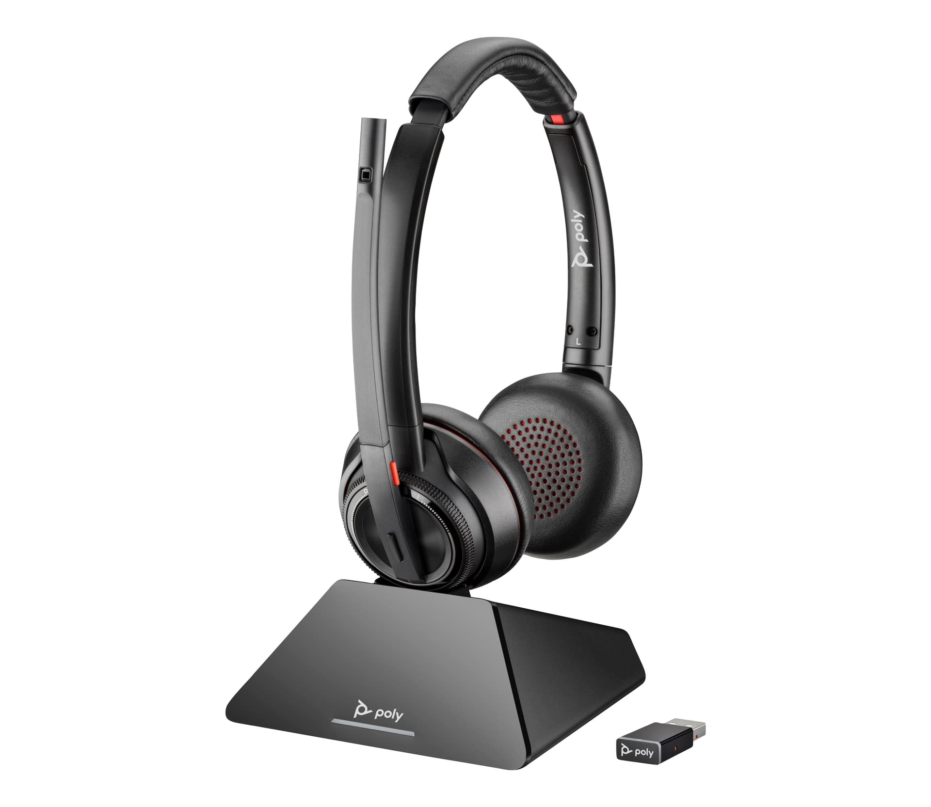 POLY Cuffie Savi 8220 UC DECT 1880-1900 MHz USB-A certificate per Microsoft Teams (Savi 8220 Uc Microsoft Teams - Certified Dect 1880-1900 Mhz - Usb-A Headset - Warranty: 12M)