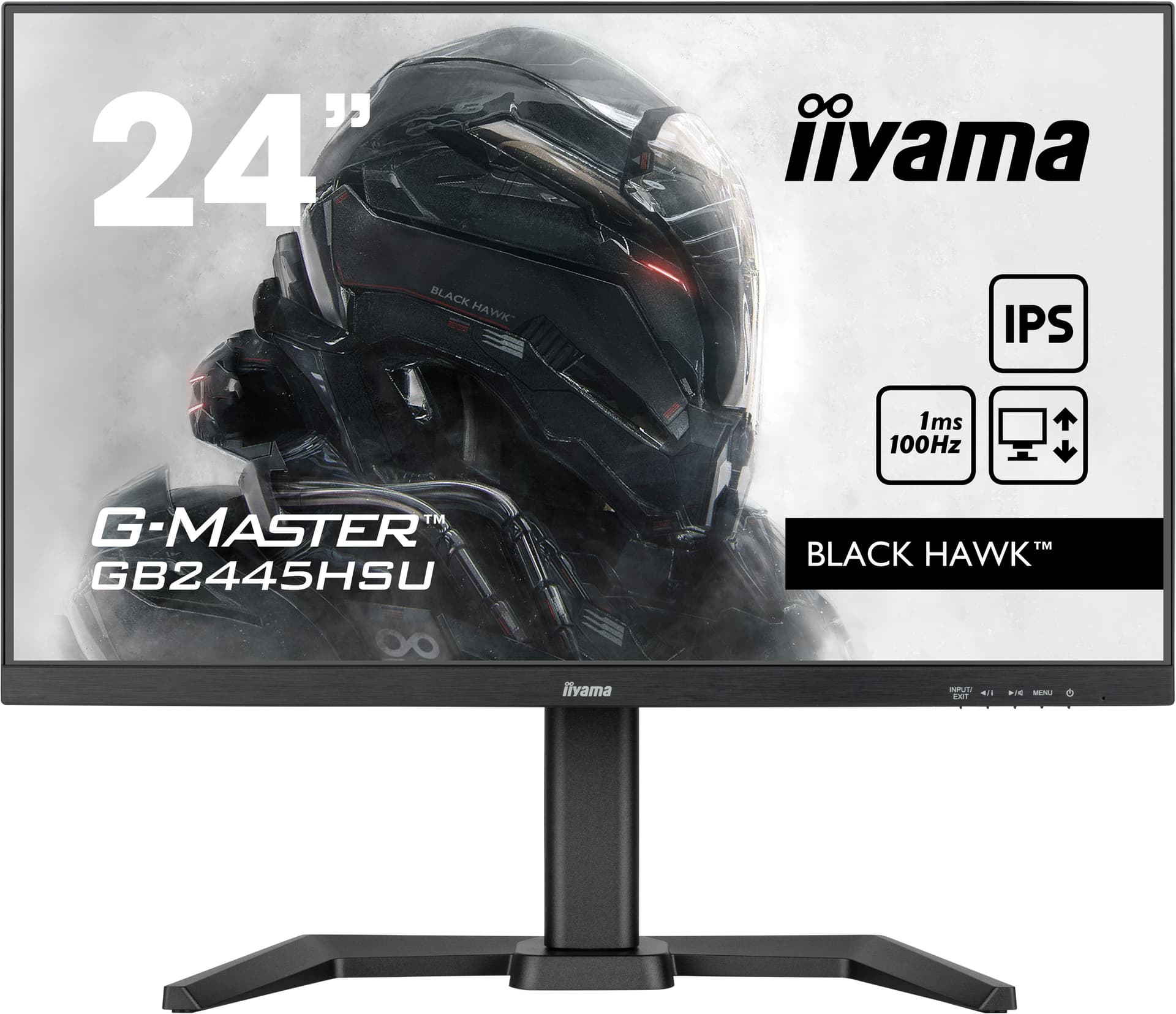 iiyama G-MASTER GB2445HSU-B1 Monitor PC 61 cm [24] 1920 x 1080 Pixel Full HD LED Nero (iiyama G-MASTER GB2445HSU-B1 computer monitor [24'])