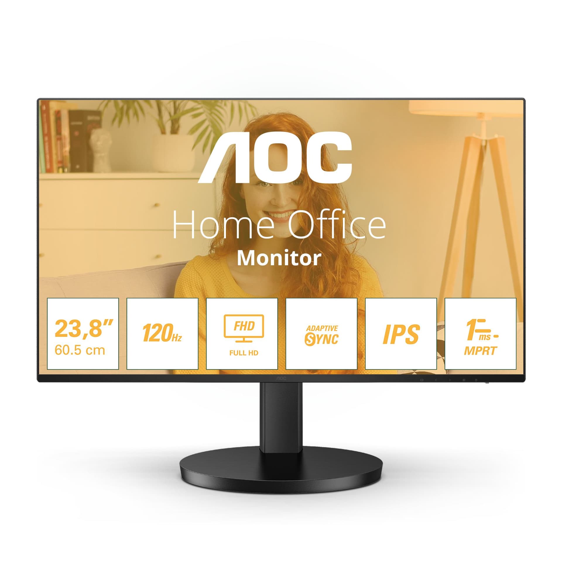 AOC 24B3HA2 Monitor PC 60,5 cm [23.8] 1920 x 1080 Pixel Full HD LED Nero (AOC Basic-line 24B3HA2 - Monitor a LED - 24 [23.8 visualizzabile] - 1920 x 1080 Full HD [1080p] @ 100 Hz - IPS - 250 cd/mÂ² - 1 ms - HDMI, VGA - altoparlanti - nero)