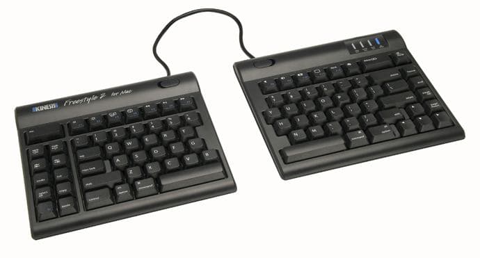 Kinesis Freestyle2 Ergonomic tastiera USB QWERTY Inglese Nero ([Available whilst stocks last] Kinesis Freestyle2 for Mac - Keyboard only [2Years warranty]) - Versione UK