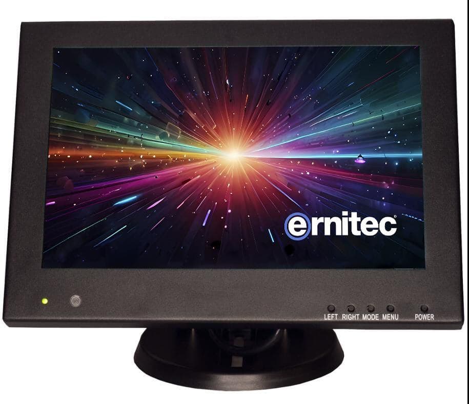 Ernitec 0070-24108-M Monitor PC 20,3 cm [8] 800 x 600 Pixel LCD Nero (8 Surveillance monitor for - 24/7 Use, 800P Resolution 1 x - HDMI 2.0, 1 x VGA, 2 x BNC inputs. 1 x BNC output, 2 x Speakers, PSU. - Warranty: 60M)