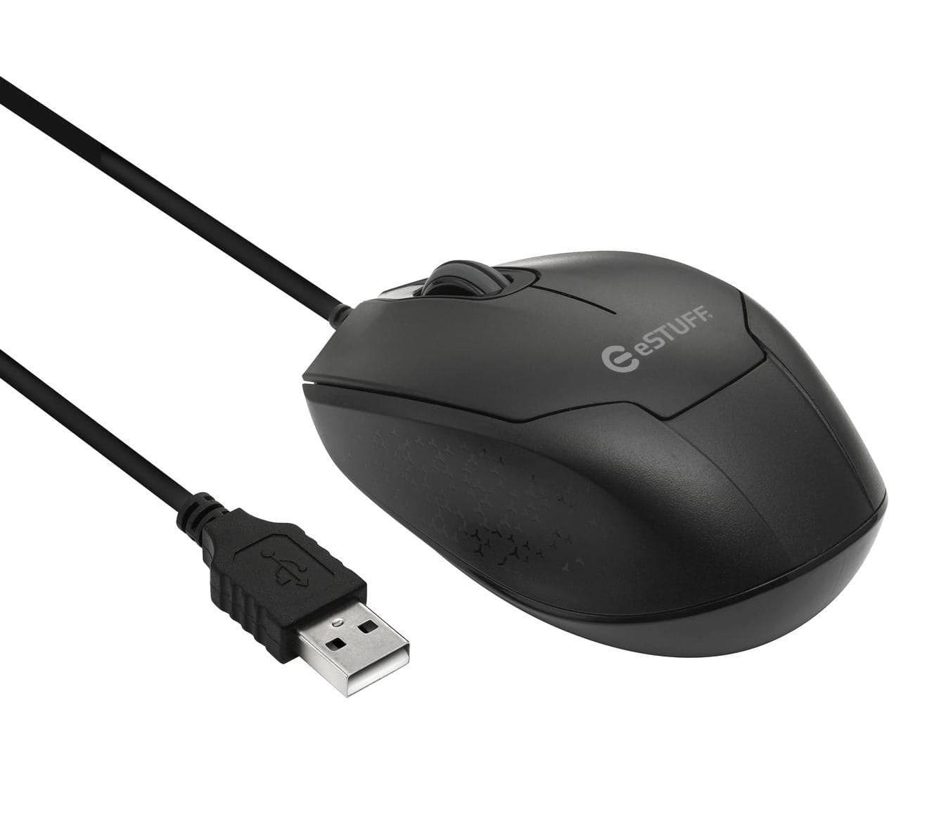 eSTUFF GLB213002 mouse Ufficio Ambidestro Ottico 1200 DPI (G120 Optical USB Mouse - Warranty: 60M)