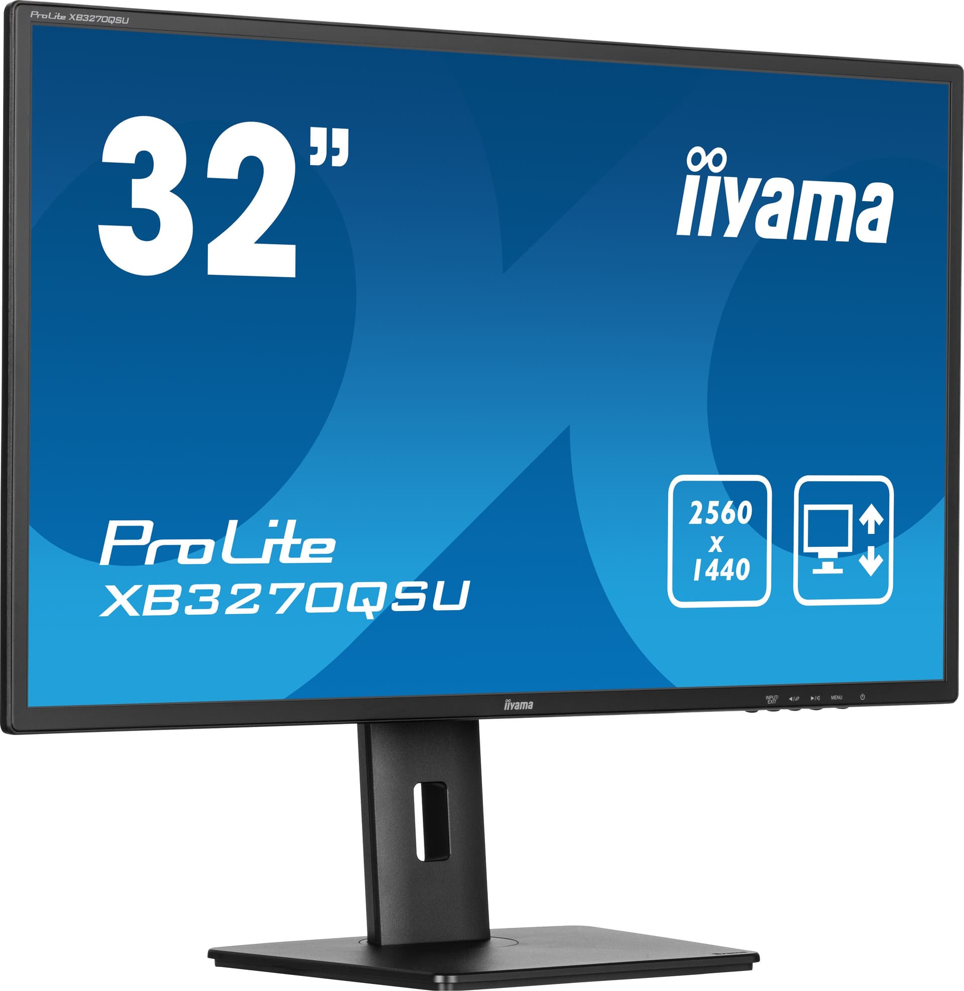 iiyama ProLite XB3270QSU-B1 Monitor PC 80 cm [31.5] 2560 x 1440 Pixel Quad HD LED Nero (iiyama ProLite XB3270QSU-B1 - Monitor a LED - 32 [31.5 visualizzabile] - 2560 x 1440 WQHD @ 100 Hz - IPS - 250 cd/mÂ² - 1200:1 - 3 ms - HDMI, DisplayPort - altopa