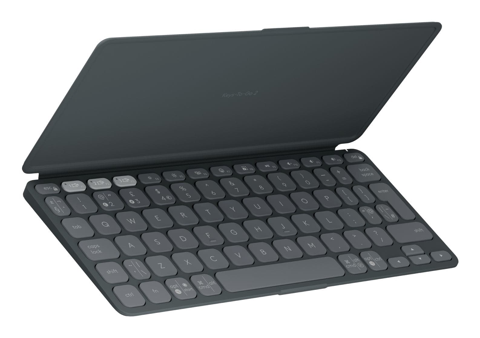 Logitech 920-012917 tastiera per dispositivo mobile QWERTY Inglese UK Bluetooth Grafite (KEYS-TO-GO 2 - GRAPHITE - UK - - INTNL) - Versione UK